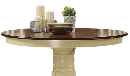 Dylan - Dining Table - Cream / Oak