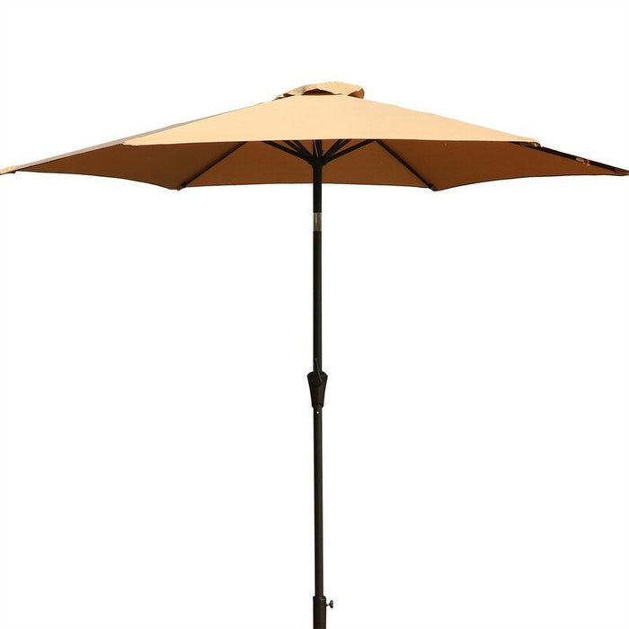 8.8' Outdoor Aluminum Patio Umbrella With 42 Pound Square Resin Umbrella Base