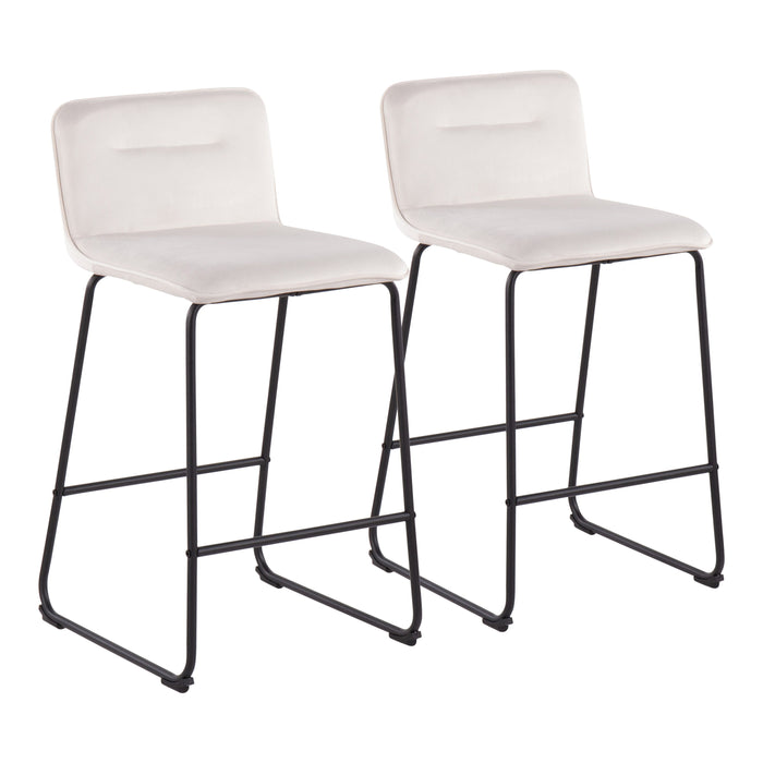 Casper - Fixed Height, Contemporary Counter Stool (Set of 2)