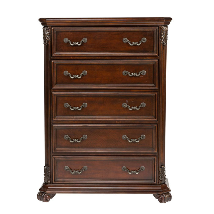 Messina Estates - 5 Drawer Chest - Dark Brown