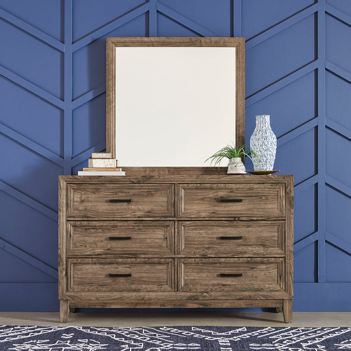 Ridgecrest - Dresser & Mirror - Light Brown