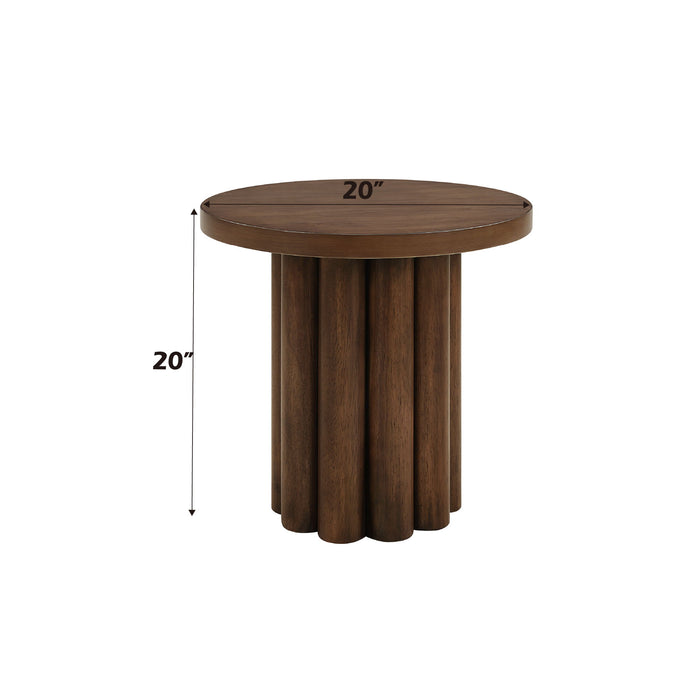 Loanna - Wooden Color End Table - Brown