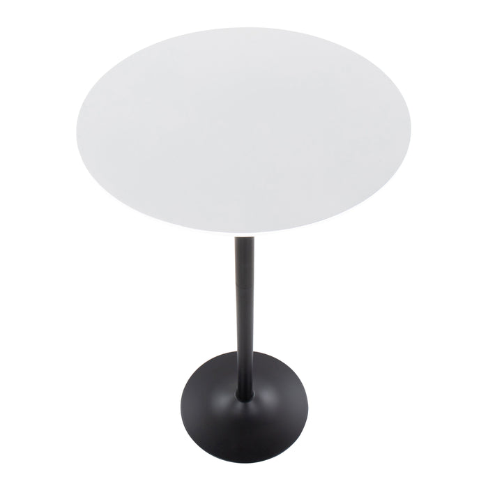 Pebble - Mid Century Modern Table Adjusts From Dining To Bar