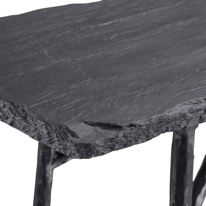 Kaduna - Slate Console Table - Black