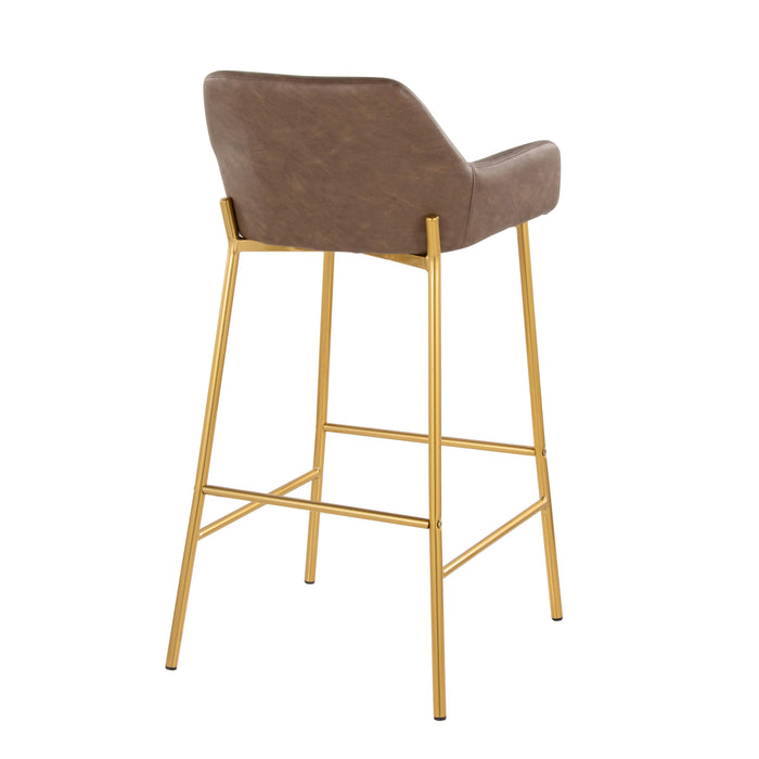 Daniella - Contemporary / Glam Fixed Height Bar Stool (Set of 2)