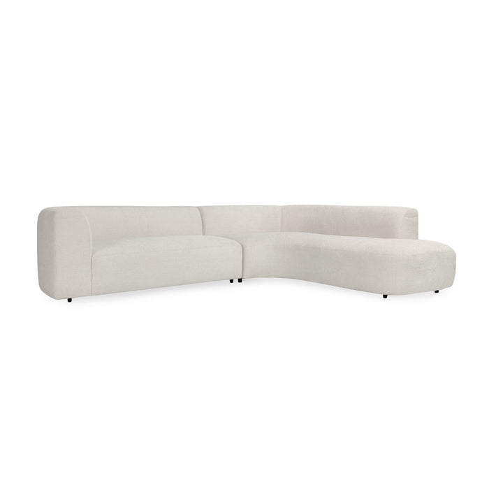 Anniston - 2 Piece Sectional With Right Arm Facing Chaise - Ivory