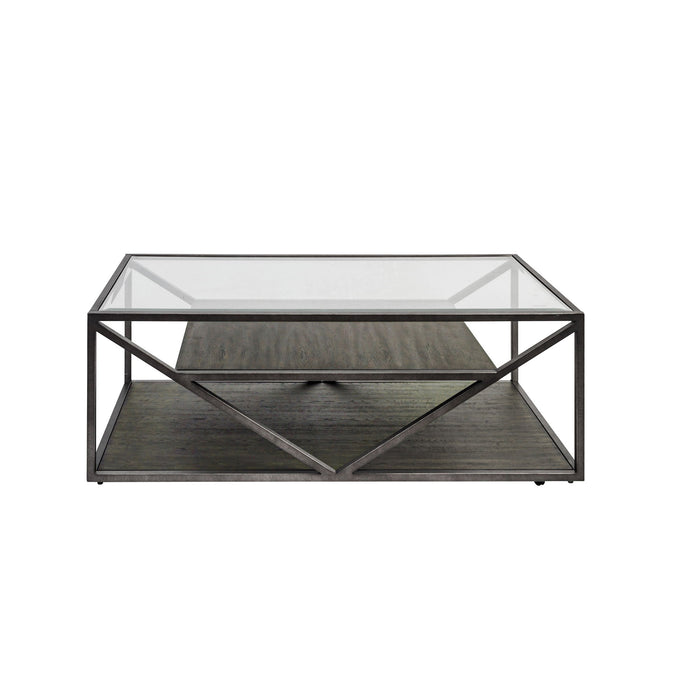 Arista - Rectangular Cocktail Table - Dark Gray