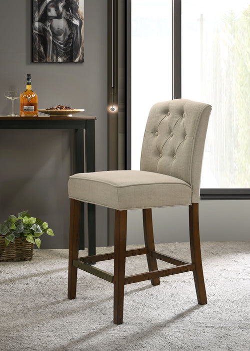 Darby - Fabric Counter Height Chair - Tan