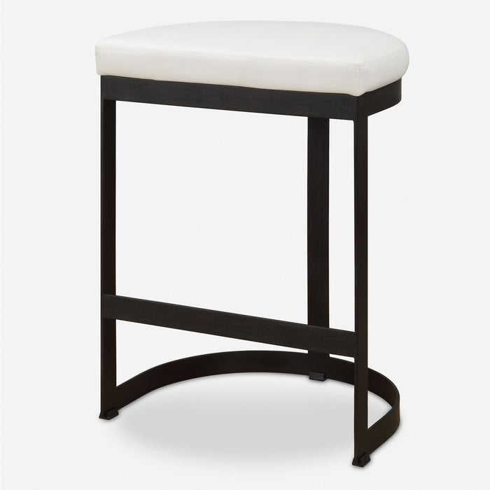 Ivanna - White Counter Stool