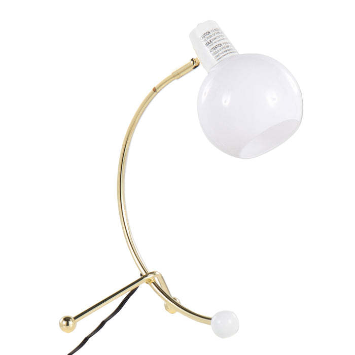 Eileen - Contemporary Task Lamp - Gold / White