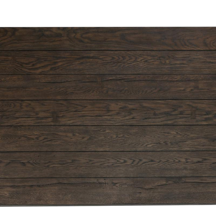 Troy - Reclaimed Oak Dining Table - Suede Brown