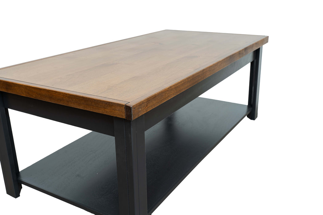 Essex - Coffee Table - Black, Whiskey