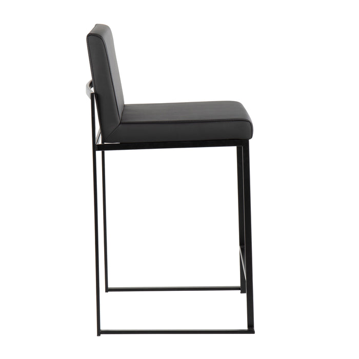 Fuji - Contemporary Modern Elegance, High Back Counter Stool