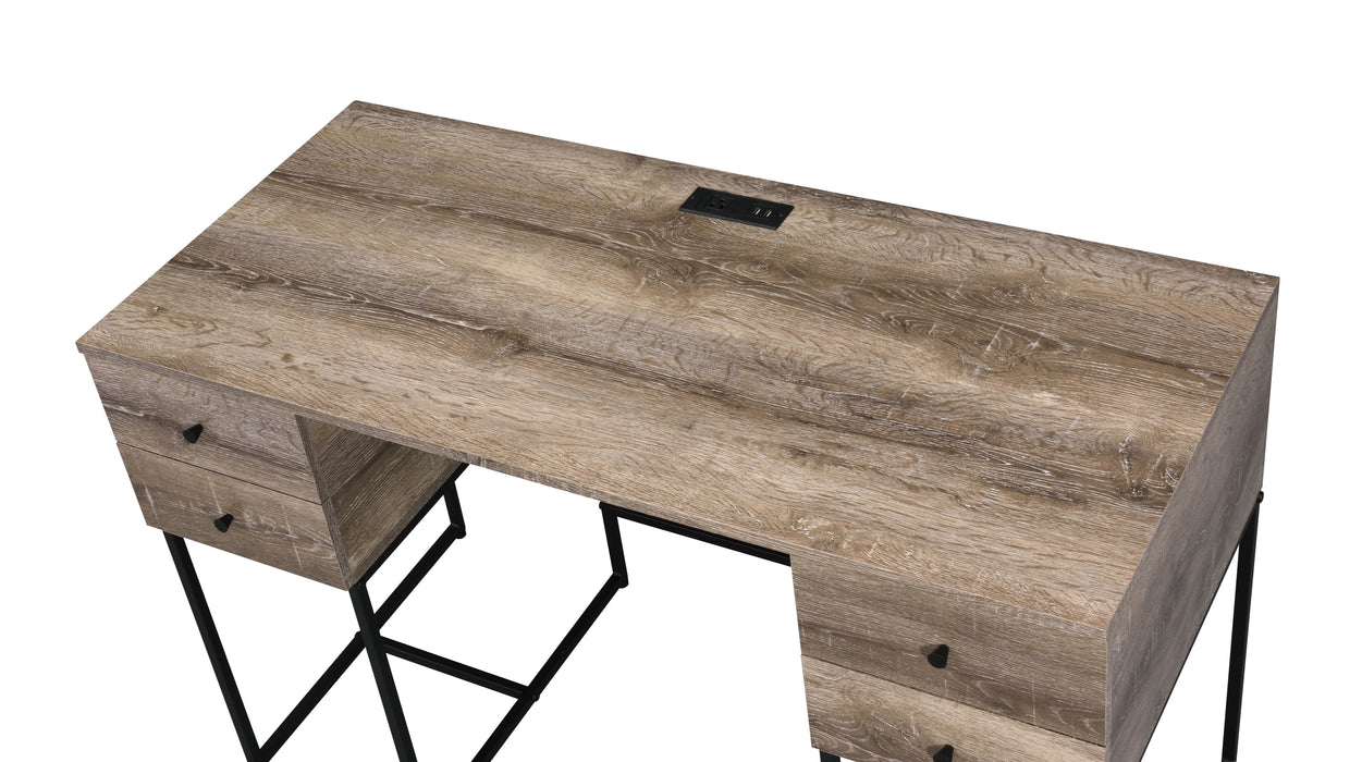 Desirre - Wirting Desk With USB Port - Oak