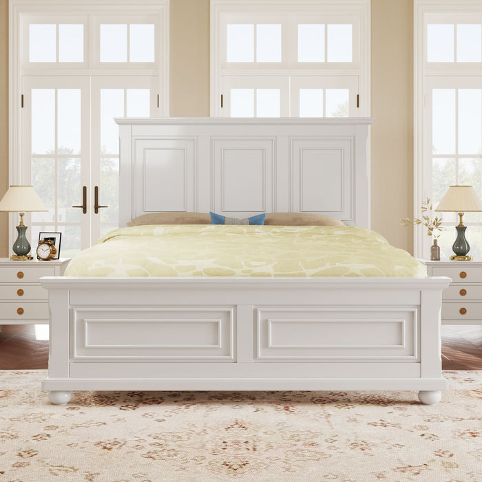 Bed Traditional Town And Country Style Pinewood Vintage