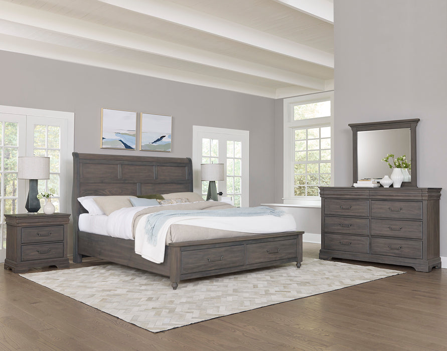 Vista - Sleigh Foot Storage Bed