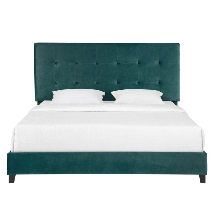 Tufted Upholstered Platform Bed