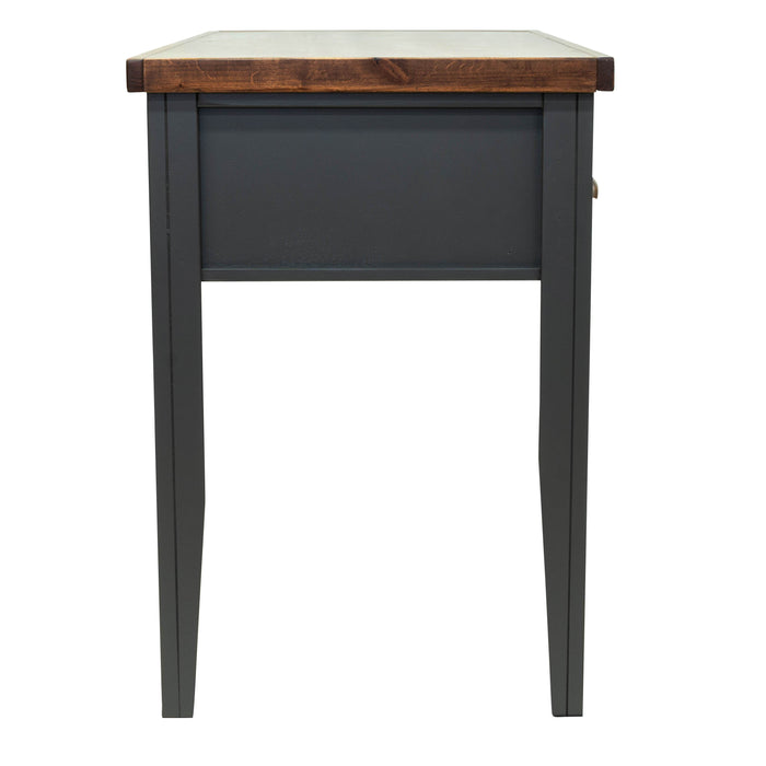 Essex - Writing Desk - Black, Whiskey