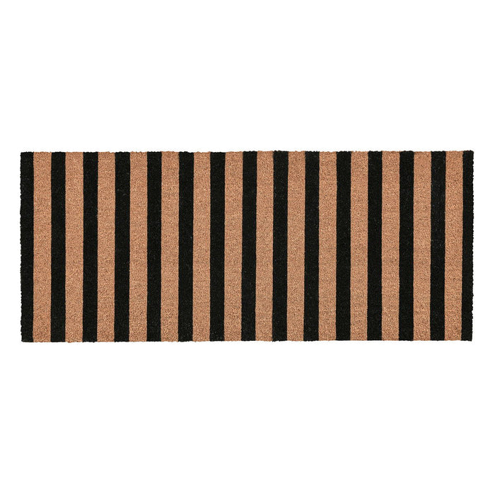 Doormats - Striped Doormat - Black/Natural