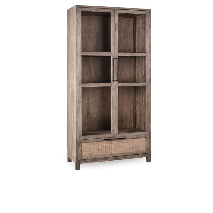 Jensen - 2 Door 1 Drawer Tall Cabinet - Taupe