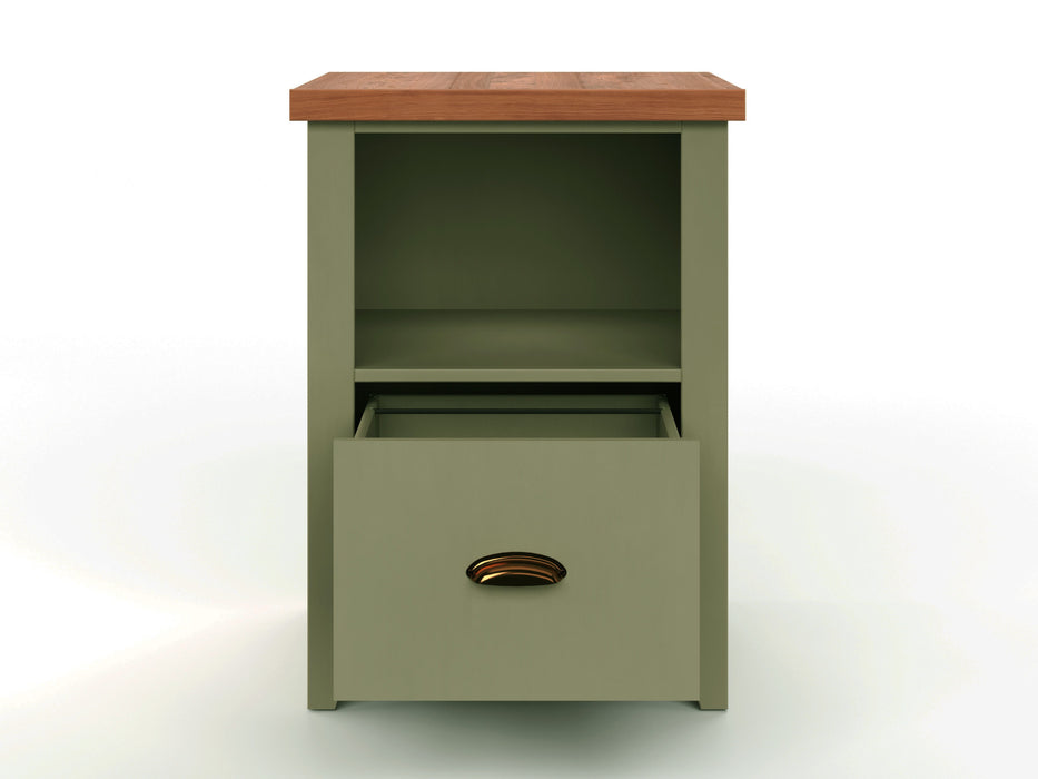 Vineyard - Drawer File - Sage Green, Fruitwood