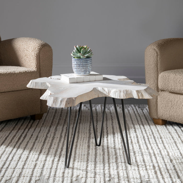 Trillium - Bleached Teak Coffee Table