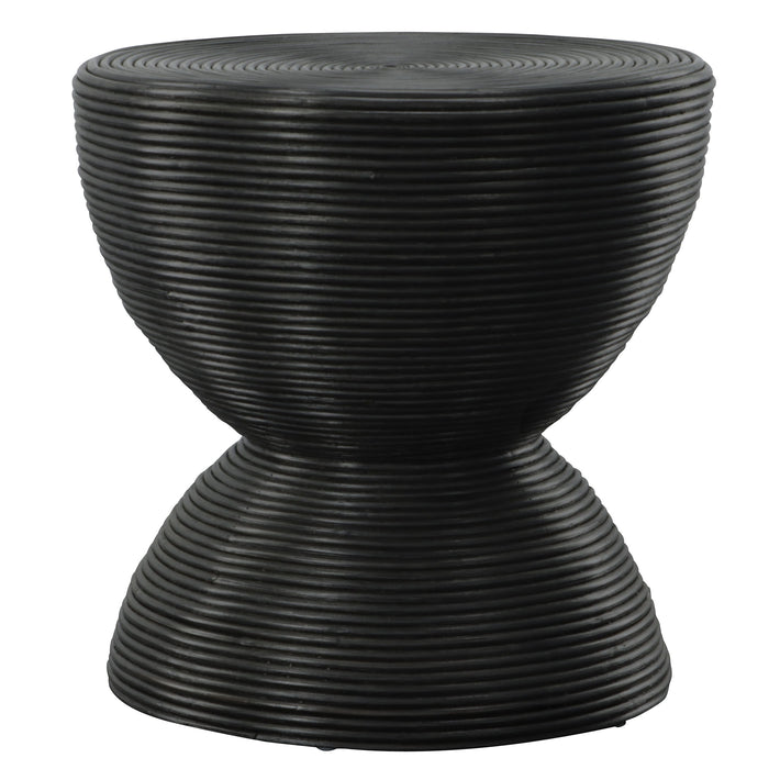 Bongo - Black Rattan Side Table