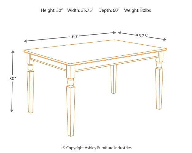 Ashley Express - Owingsville Rectangular Dining Room Table