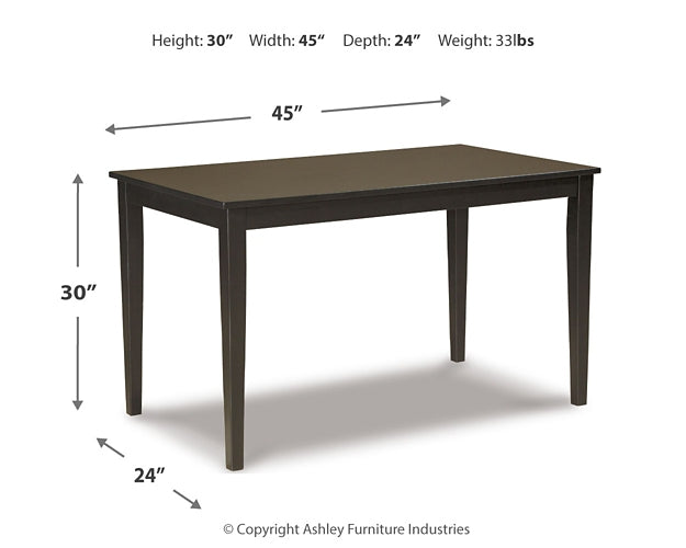 Ashley Express - Kimonte Rectangular Dining Room Table