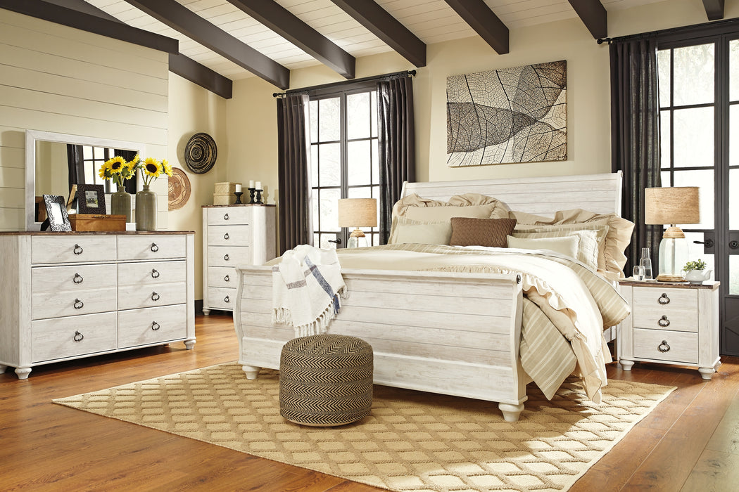 Willowton  Sleigh Bed