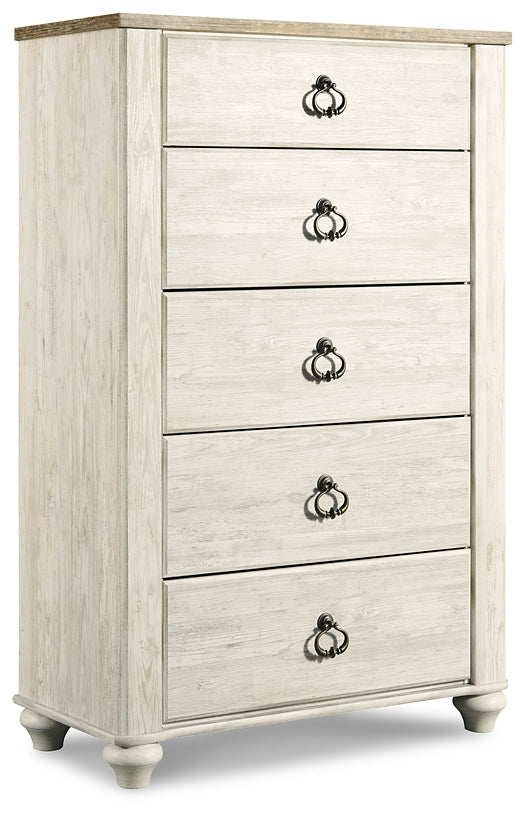 Willowton Five Drawer Chest