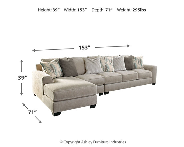 Ardsley 3-Piece Sectional with Chaise