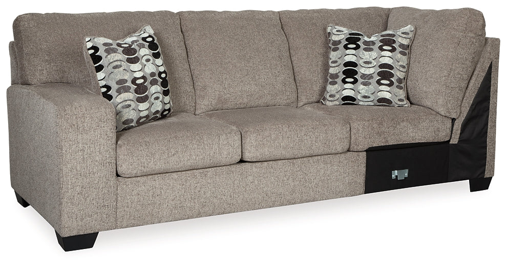 Ballinasloe 3-Piece Sectional with Ottoman