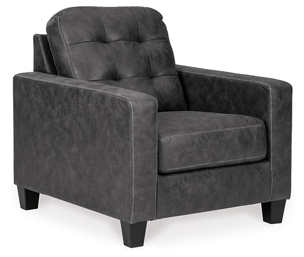 Venaldi Sofa Chaise, Chair, and Ottoman