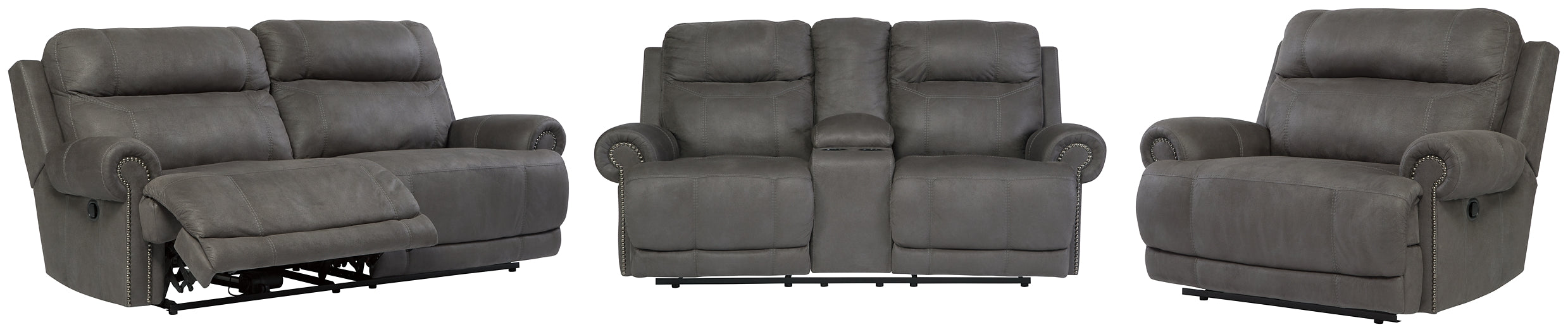 Austere Sofa, Loveseat and Recliner