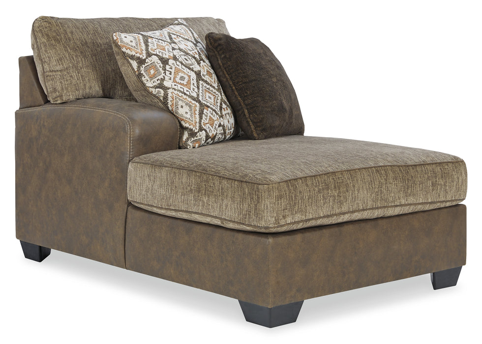 Abalone 3-Piece Sectional with Ottoman