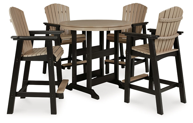 Ashley Express - Fairen Trail Outdoor Bar Table and 4 Barstools