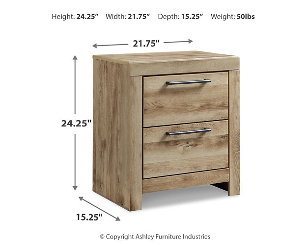 Hyanna King Panel Bed with Mirrored Dresser, Chest and 2 Nightstands