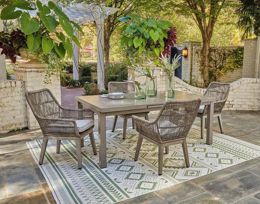 Beach Front Outdoor Dining Table and 4 Chairs