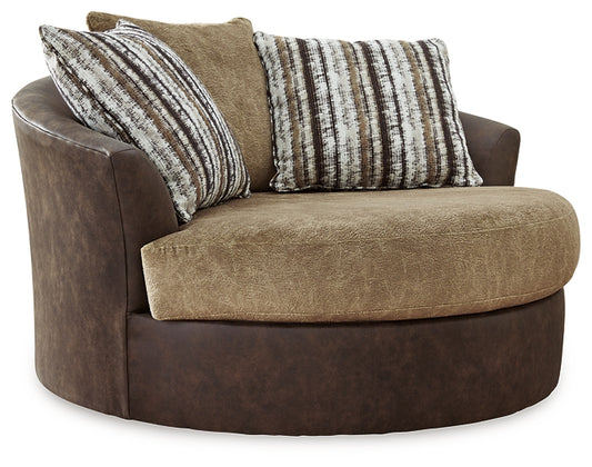 Alesbury Oversized Swivel Accent Chair