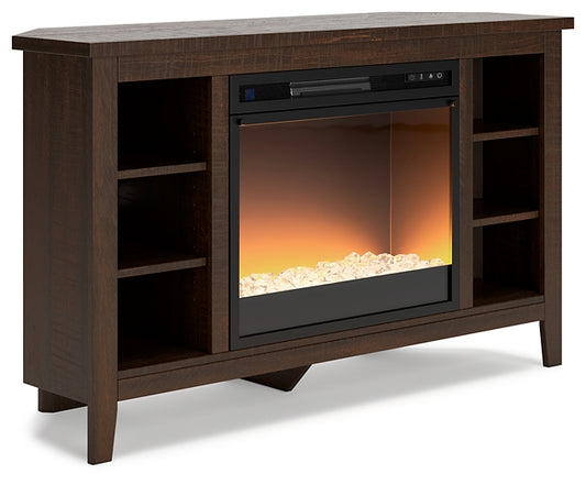 Ashley Express - Camiburg Corner TV Stand with Electric Fireplace