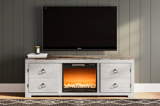 Ashley Express - Willowton TV Stand with Electric Fireplace