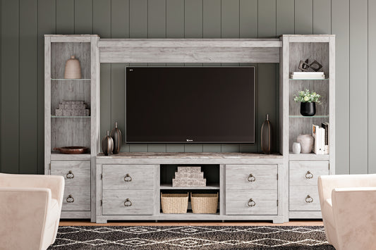 Ashley Express - Willowton 4-Piece Entertainment Center