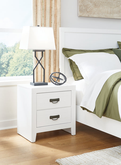 Binterglen King Panel Bed with Mirrored Dresser, Chest and 2 Nightstands